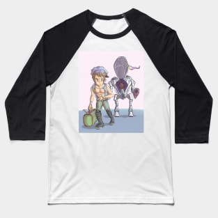 Sci-fi illustration of Japanese mecha pilot in anime style Baseball T-Shirt